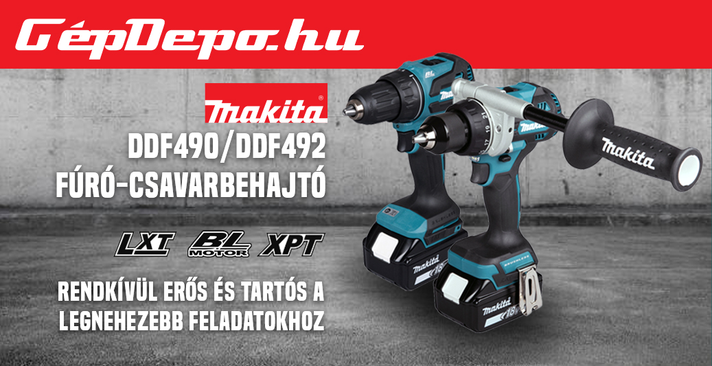 DDF490/DDF492 Fúró Csavarbehajtó