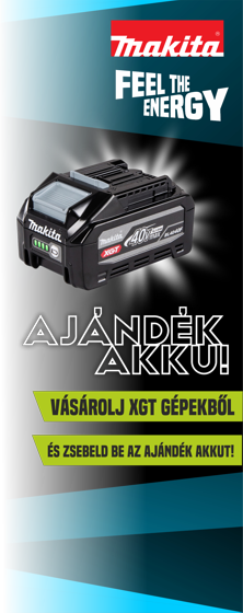 Vásárolj az XGT gépeinkből és AJÁNDÉK akkut kapsz!