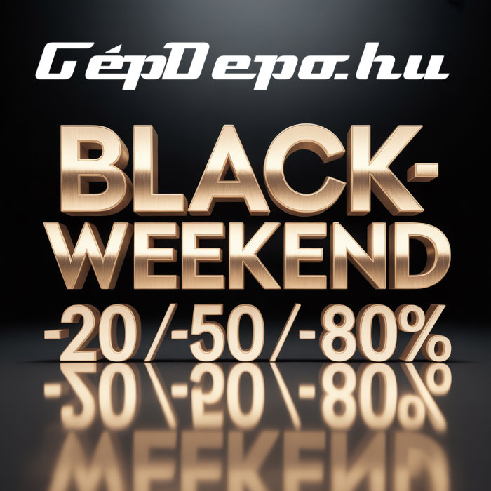 November 14-16.-ig BlackWeekend a GépDepónál!