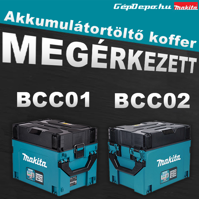 Megérkeztek a Makita akkumulátor töltő kofferei!