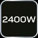 2400 W fűtőteljesítmény