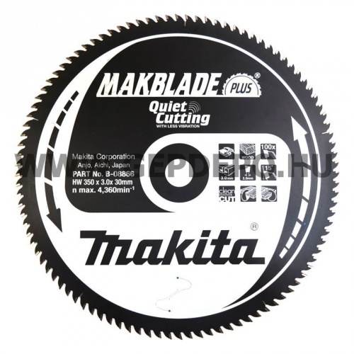 Makita Makblade Plus körfűrészlap 350mm f:30 Z100