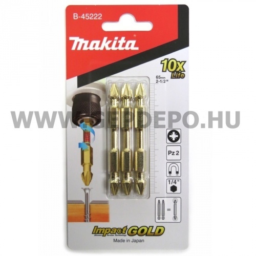 Makita Impact Gold torziós bit PZ2 3db
