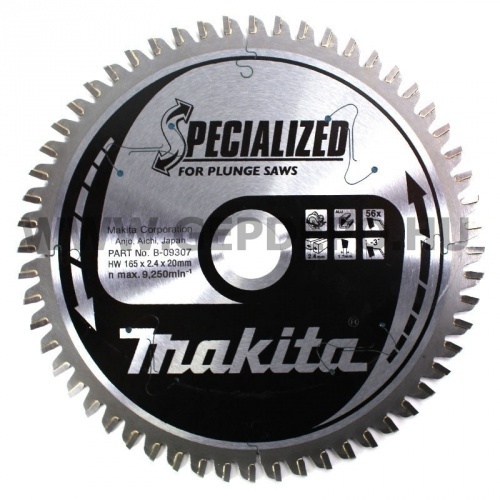 Makita Specialized körfűrészlap duo-pack 165mm f:30 (B-09298 + B-09307)