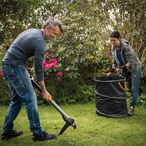 Fiskars Solid pop up kerti hulladékgyűjtő táska 56 l