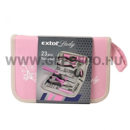 Extol Lady 24 részes szerszámkészlet PINK