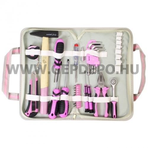 Extol Lady 39 részes szerszámkészlet PINK