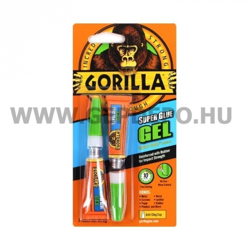 Gorilla Super Glue Gél  pillanatragasztó  2x3g