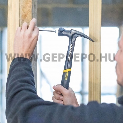 Stanley FatMax vibrációcsökkentett kalapács íves fejjel 453 g