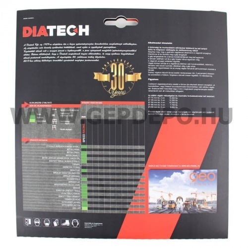 Diatech Speed Racing turbó szegmenses gyémánttárcsa 230mm