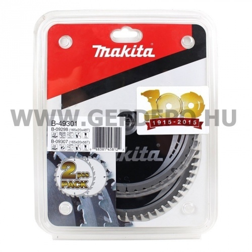 Makita Specialized körfűrészlap duo-pack 165mm f:30 (B-09298 + B-09307)