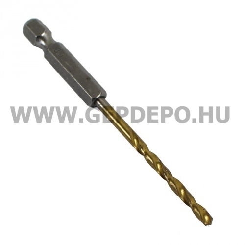 Makita 1/4" hatlap befogású HSS-Titánium fémfúró 3,3x85mm