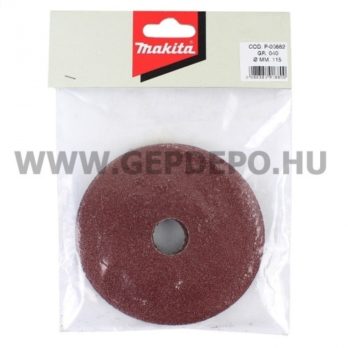 Makita fíbertárcsa 115mm K40 5db (fa/fém)