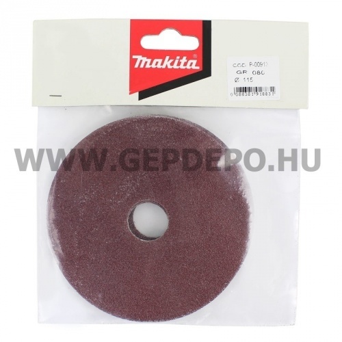 Makita fíbertárcsa 115mm K80 5db (fa/fém)