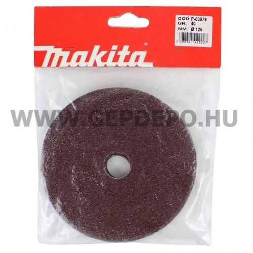 Makita fíbertárcsa 125mm K40 5db (fa/fém)