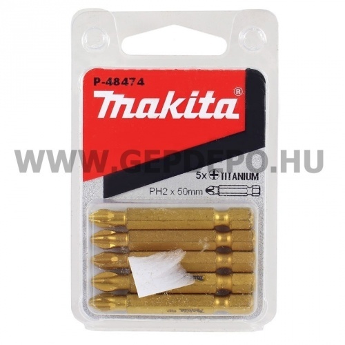Makita titánium bit PH2x50 mm - 5 db