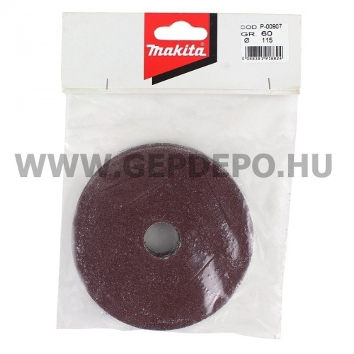 Makita fíbertárcsa 115mm K60 5db (fa/fém)
