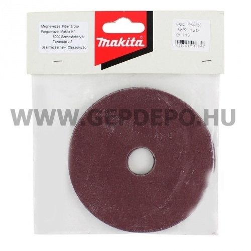 Makita fíbertárcsa 115mm K120 5db (fa/fém)