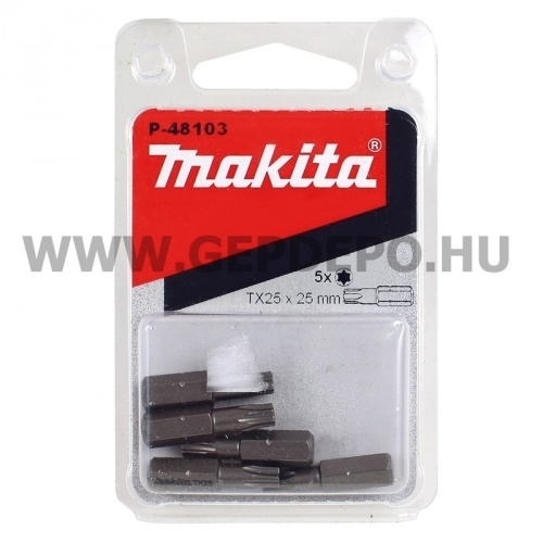 Makita profi bit T25x25 mm - 5 db
