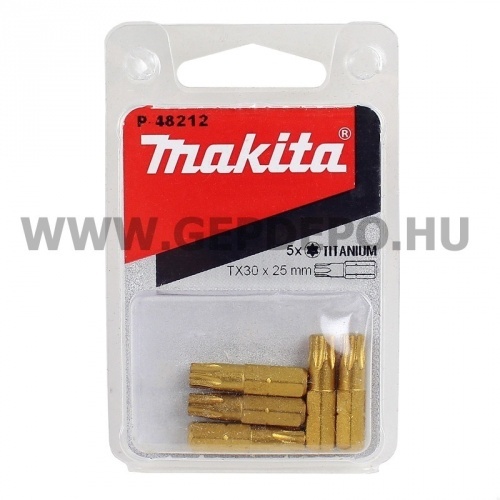 Makita titánium bit T30x25 mm - 5 db
