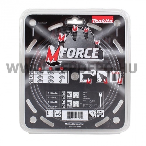 Makita Mforce körfűrészlap 165mm f:20 Z24