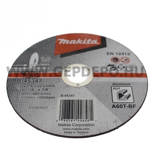 Makita vágótárcsa alumíniumhoz 150x1,6mm