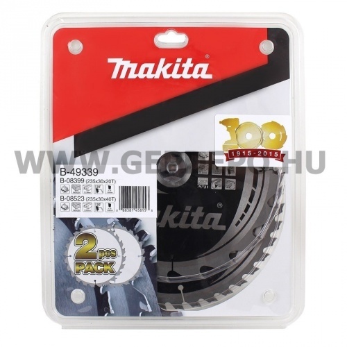 Makita Makforce körfűrészlap duo-pack 235mm f:30 (B-08399 + B-08523)