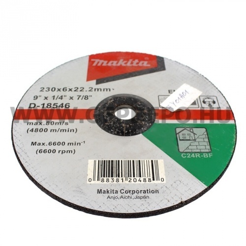 Makita tisztítótárcsa kőhöz 230x6,0mm