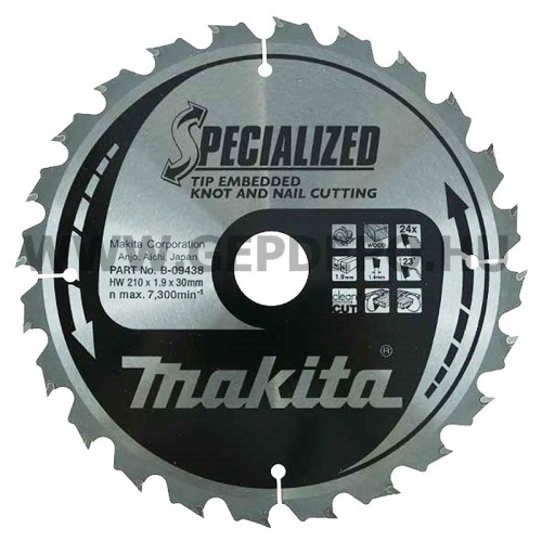 Makita Specialized körfűrészlap 210mm f:30 Z24