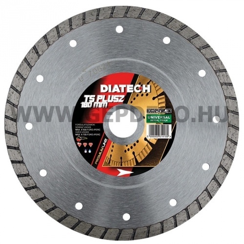 Diatech TS Plusz turbó gyémánttárcsa 180mm