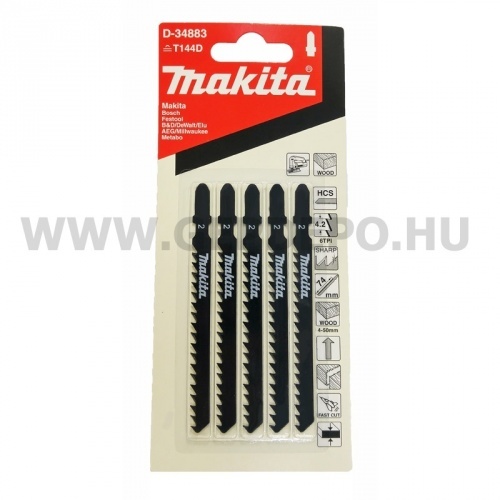Makita HCS szúrófűrészlap FA, gyors, TPI:6, 100 mm - 5 db