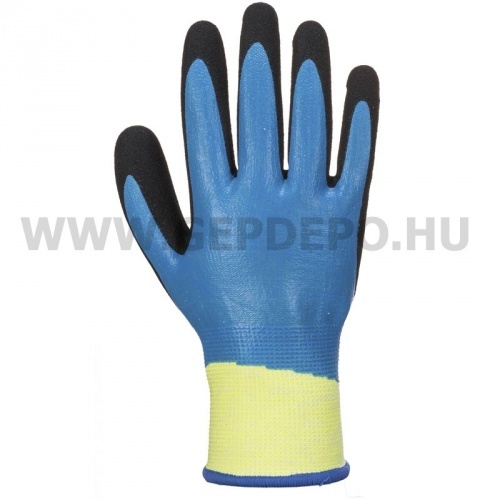 Portwest AP50 Aqua Cut Pro védőkesztyű, kék/fekete - M/8