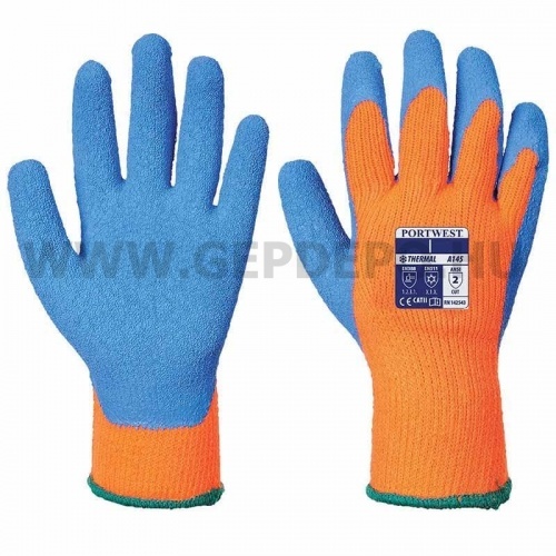 Portwest A145 hűtőházi kesztyű, narancs/kék - XXL/11