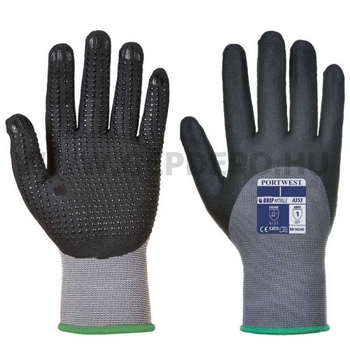 Portwest A353 DermiFlex Ultra kesztyű, szürke - M/8