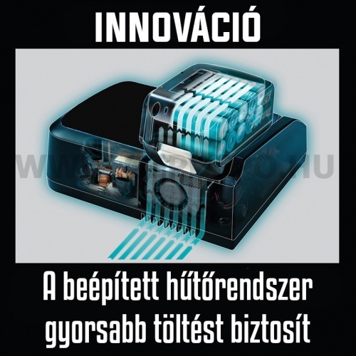 Makita DC18RE CXT/LXT akkumulátor gyorstöltő 10,8V-18V