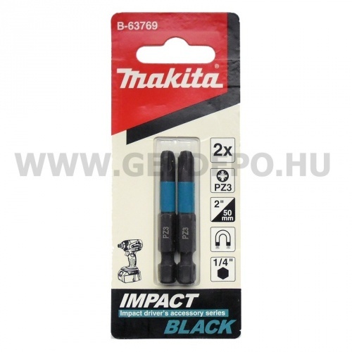 Makita impact BLACK csavarbehajtó bit PZ3 50mm