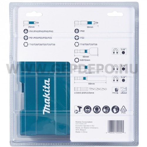 Makita impact BLACK bitkészlet 33db-os