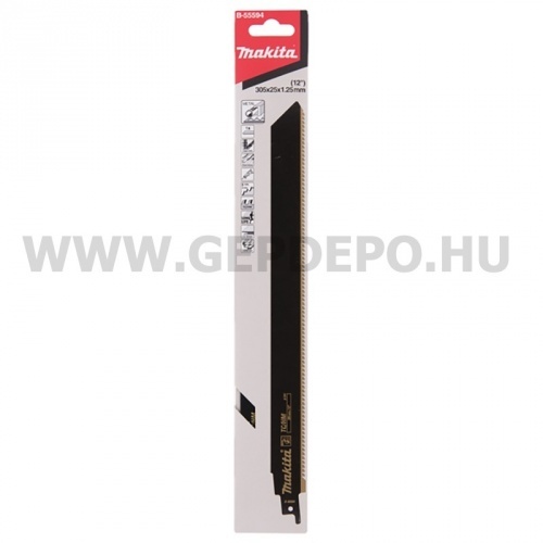 Makita TC/HM orrfűrészlap FÉM,TPI:8, 305 mm - 1 db (S1255CHM)
