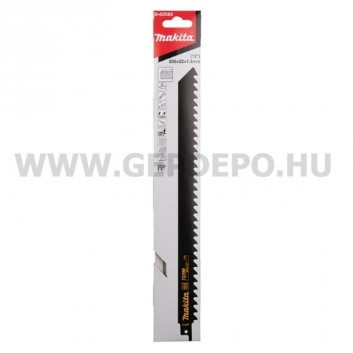 Makita TC/HM orrfűrészlap LÉGBETON/TÉGLA/HOMOKKŐ/GIPSZ,TPI:3, 305 mm - 2 db (S1241HM)