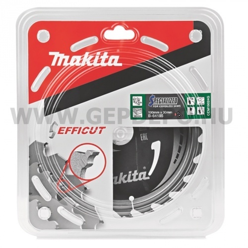 Makita EFFICUT körfűrészlap fa vágáshoz 190mm f:30 Z24