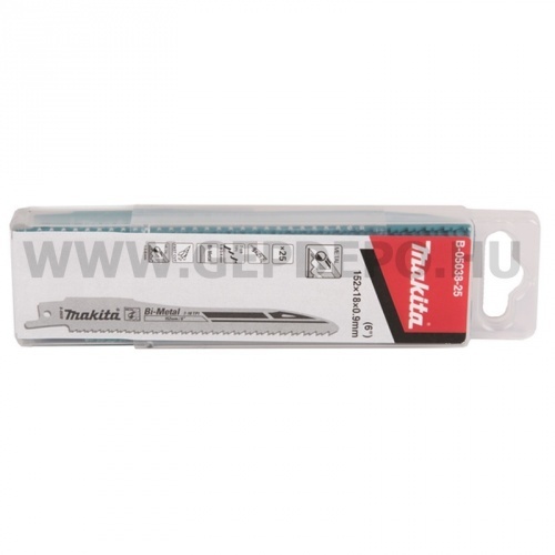 Makita bimetál orrfűrészlap FÉM, gyors, TPI:7-18, 152 mm - 25 db (SA123XF)