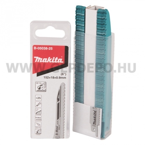 Makita bimetál orrfűrészlap FÉM, gyors, TPI:7-18, 152 mm - 25 db (SA123XF)