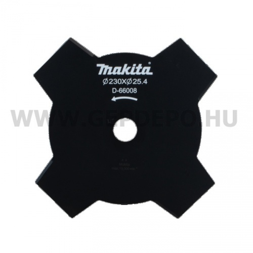 Makita acél 4  ágú bozótvágó kés 230 x 25,4 mm