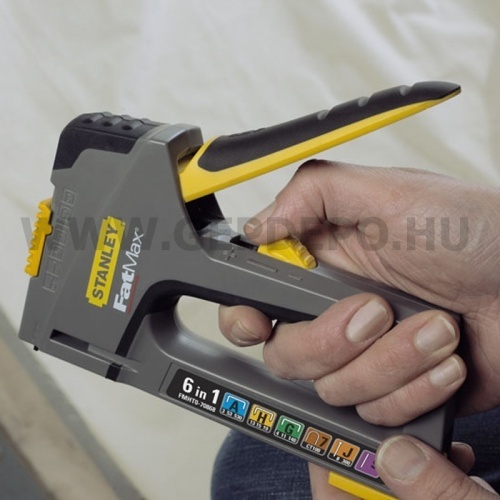 Stanley FatMax TR75 tűzőgép "A" "H" "G" "J" "7" és "9" kapcsokhoz 6-14mm