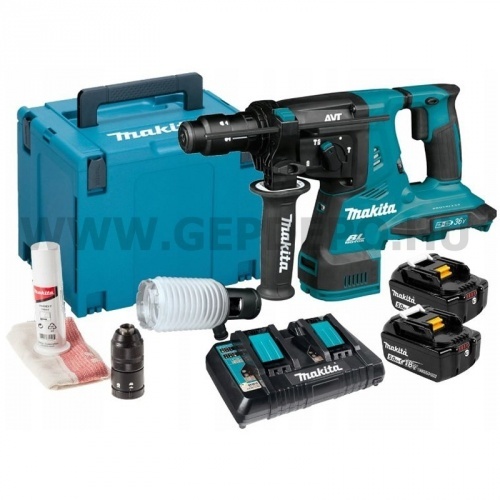 Makita DHR283T2JU SDS-Plus fúró-vésőkalapács AWS technológiával