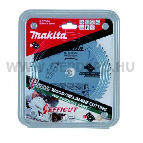 Makita EFFICUT körfűrészlap fa vágáshoz 165mm f:20 Z56