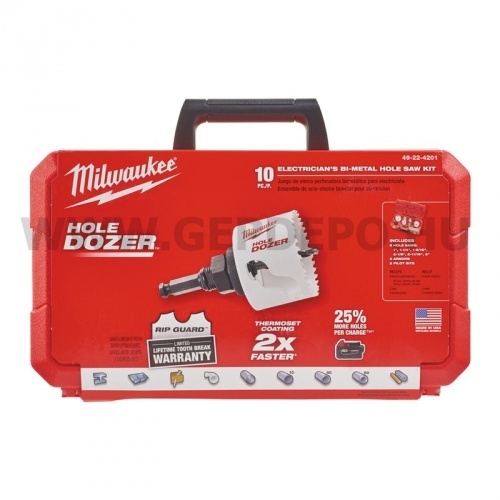 Milwaukee Hole Dozer™ Bimetál kobalt lyukfűrész készlet (10 részes)