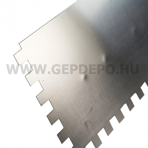 Neo acél simító, fogazott, 1,0x1,0mm rozsdamentes 270mm