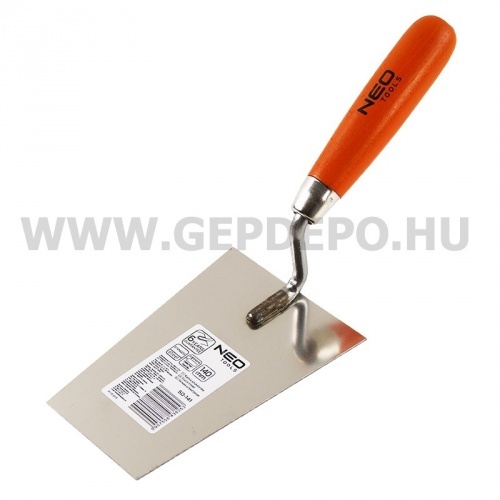 Neo kőműves kanál szögletes, berni, 140mm