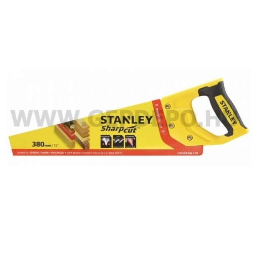 Stanley 2. generációs SharpCut fűrész 7 TPI 380 mm